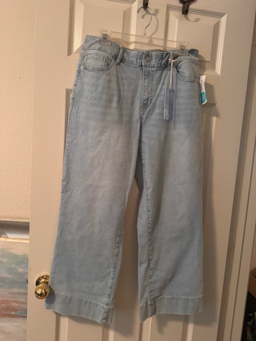 NWT Poppy & Grace from Stitch Fix Wide Leg Cropped Jeans-Sz 32